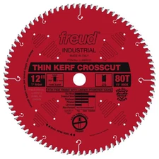 Freud 12" Thin Kerf Fine Finish Crosscut Blade with Perma-Shield Coating