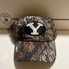 BYU Brigham Young University Camo Hat Adjustable Captivating Headgear NWT