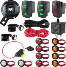 ATV UTV SXS Turn Signal Kit - Turn Signal Light Kit, Street Legal Rocker Switch
