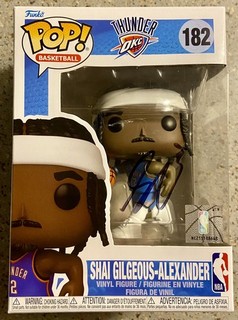 MVP Shai Gilgeous Alexander AUTO SIGNED Basketball Funko Pop Figure JSA COA
