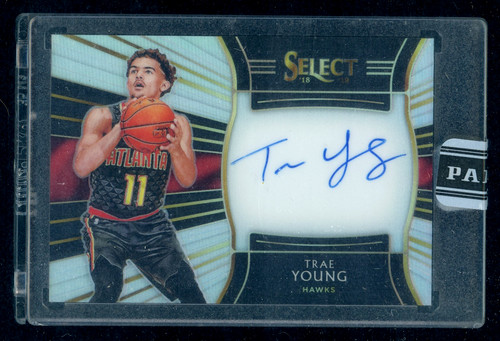 1/1 TRAE YOUNG Auto Autograph RC Rookie 2018-19 Panini Select Prizm Black Box