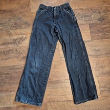 Wrangler Boys Cargo Jeans 12 Slim Blue Denim Carpenter Utility Pockets Durable