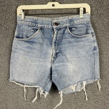 Vintage 70s/80's Levi's Orange Tab Cut Off Raw Hem Denim Jean Shorts Size 27