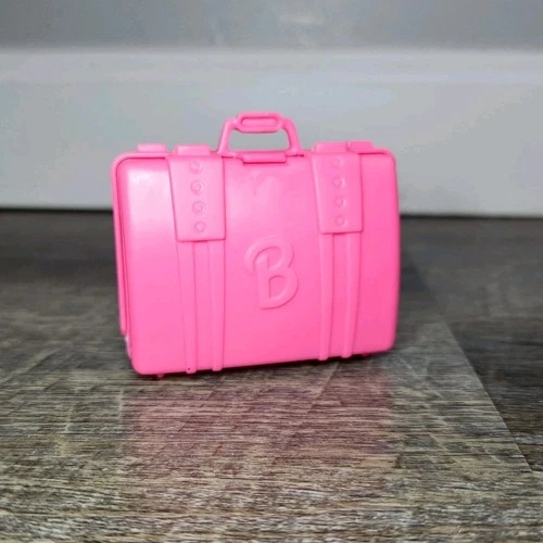 Barbie Doll Pink Suitcase Accessory Luggage Travel Bag Mattel Vintage 90's