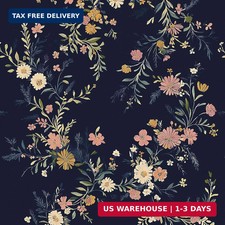 Jeweluck Dark Floral Peel and Stick Wallpaper Vintage Floral Contact Paper 16.9"