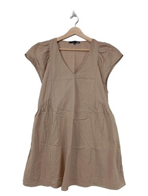 ETAM Sommerkleid Damen Kleid Gr. DE 38 creme Casual-Look