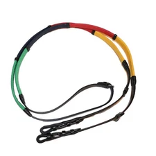 Multi-Colored Rubber Grip Training Reins for Horses –Extra Grip, Stainless Steel