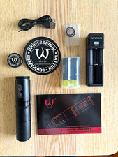 AVA EP10 Adjustable Wireless Tattoo Pen Kit Black w/ Case Battery USB Charger
