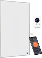 Space Heater for Indoor Use 800W, Heating Panel, Wall-Mounted, 7-Day Programm...