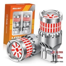 7440 7443 LED Bulbs for Brake Lights, Upgraded T20 7443/7440 - Pack of 2 Red