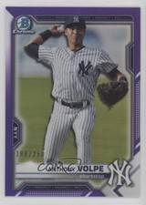 2021 Bowman Chrome Prospects Purple Refractor 188/250 Anthony Volpe #BCP-85 s1i