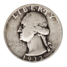 90% Silver Washington Quarter .25c Face Quarter Fine Random Date