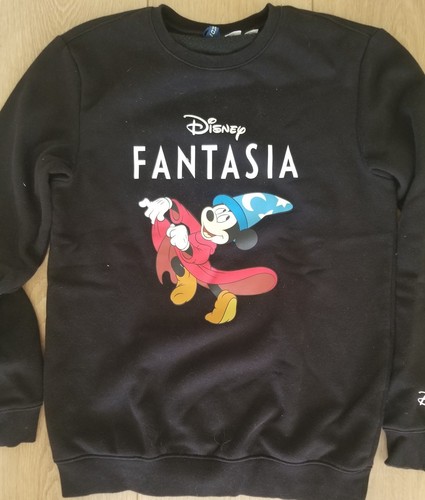 H&M Divided Disney Fantasia Sorcerer Mickey Mouse Crewneck Sweatshirt Women's XS