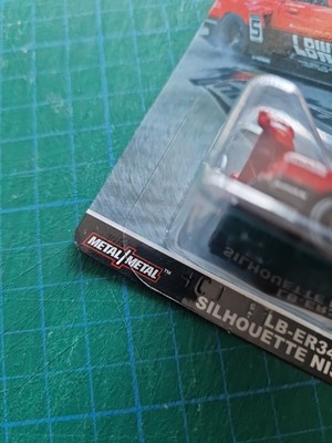 Hot Wheels Nissan Skyline R34 LB-ER34 Super Silhouette - Liberty Walk 1:64 Nero Chase
