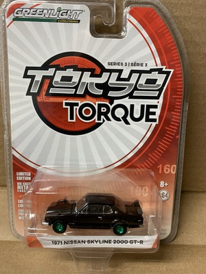#ad Greenlight: Tokyo Torque Green Machine 1971 Nissan Skyline 2000 GT R 1:64 $15.00