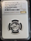 2022 Cook Islands $2 American Double Eagle .25 Oz .999 Silver PF 70 Ultra Cameo