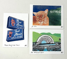 3 RARE -  Anastasia Inciardi P-22, Happy Foot/Sad Foot,The Hollywood Bowl Prints