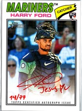 2026 Topps Heritage #ROA-HF Harry Ford Real One Autographs Red Ink #/77