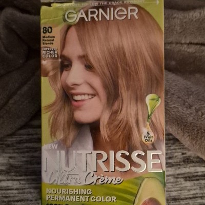 Garnier Nutrisse Ultra Crème Permanent Hair Dye Medium Natural Blonde, 5 Oils