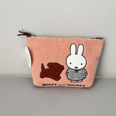 Miffy Character Towel Texture Canvas Cosmetic Bag NWT