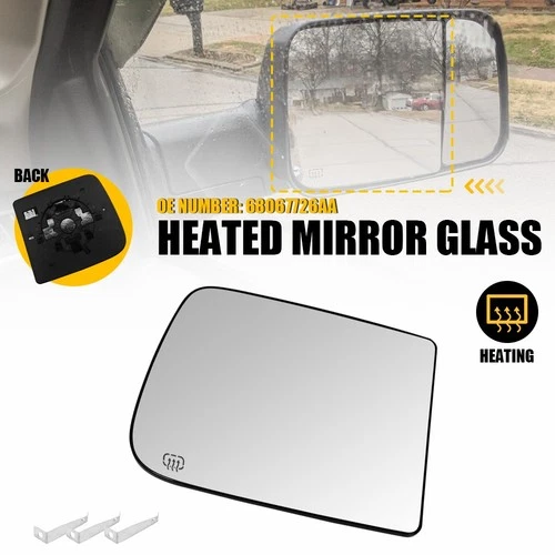 Best Heated Towing Mirror Glass Right RH Side For 09-10 Dodge RAM 1500 2500 3500