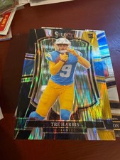 2025 Select Tre Harris #101 Black & Yellow Shock Prizm RC Rookie
