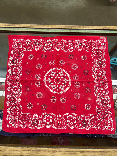 VTG Red Flower Bandana
