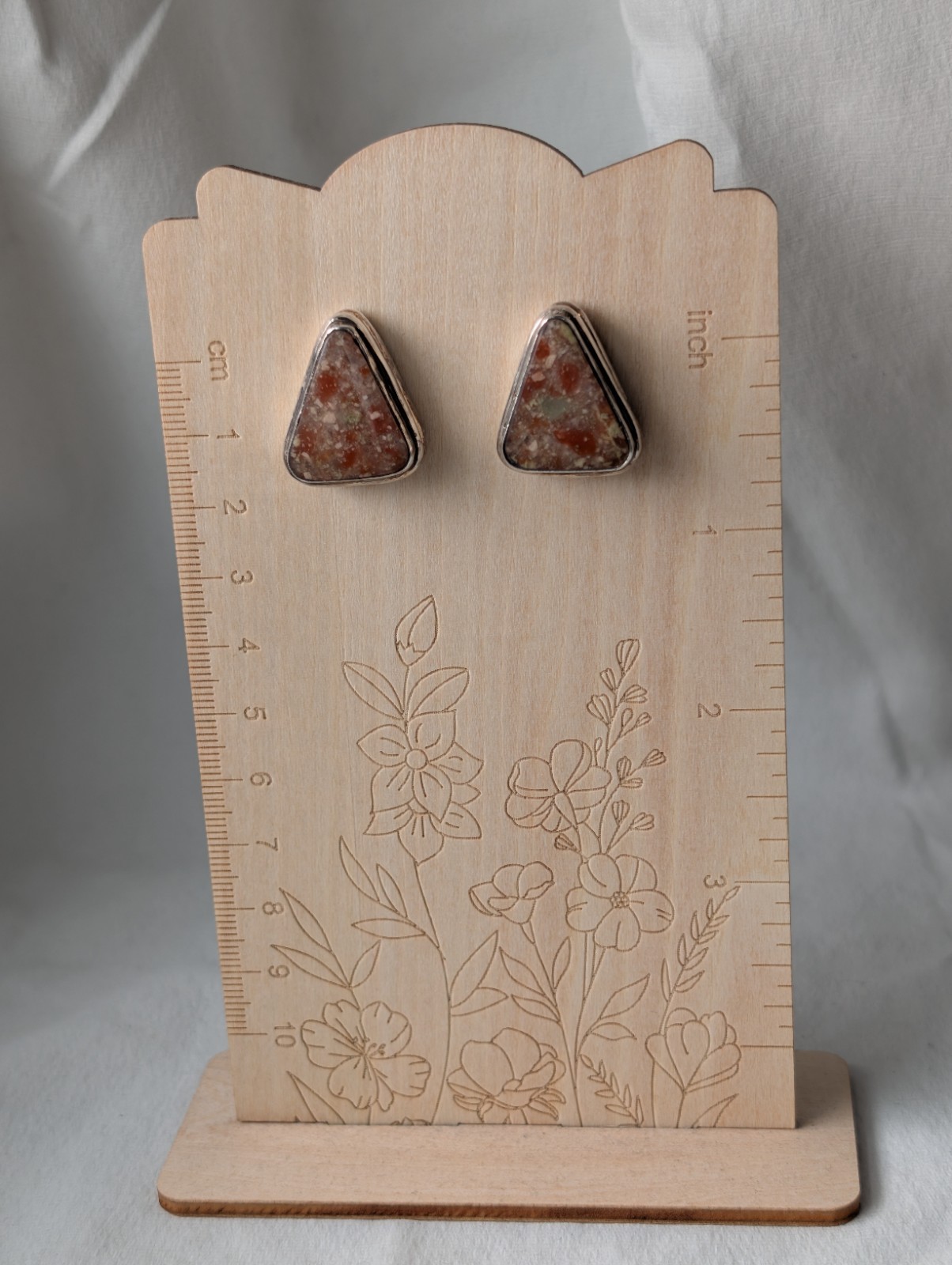 VTGSterlingSilver Bermuda Triangular Cut Jasper C… - image 16