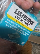 LISTERINE POCKETPAKS Fresh Breath Strips - Cool Mint, 24 Strips Pack, Set of 15