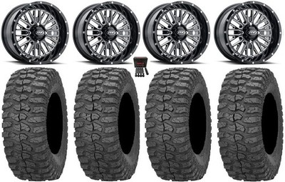ITP Momentum 15'' Wheels Mi 32'' Rock-A-Billy Tires Polaris RZR XP 1000 / PRO XP