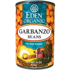 EDEN FOODS ORGANIC GARBANZO BEANS No Salt Added 15 OZ