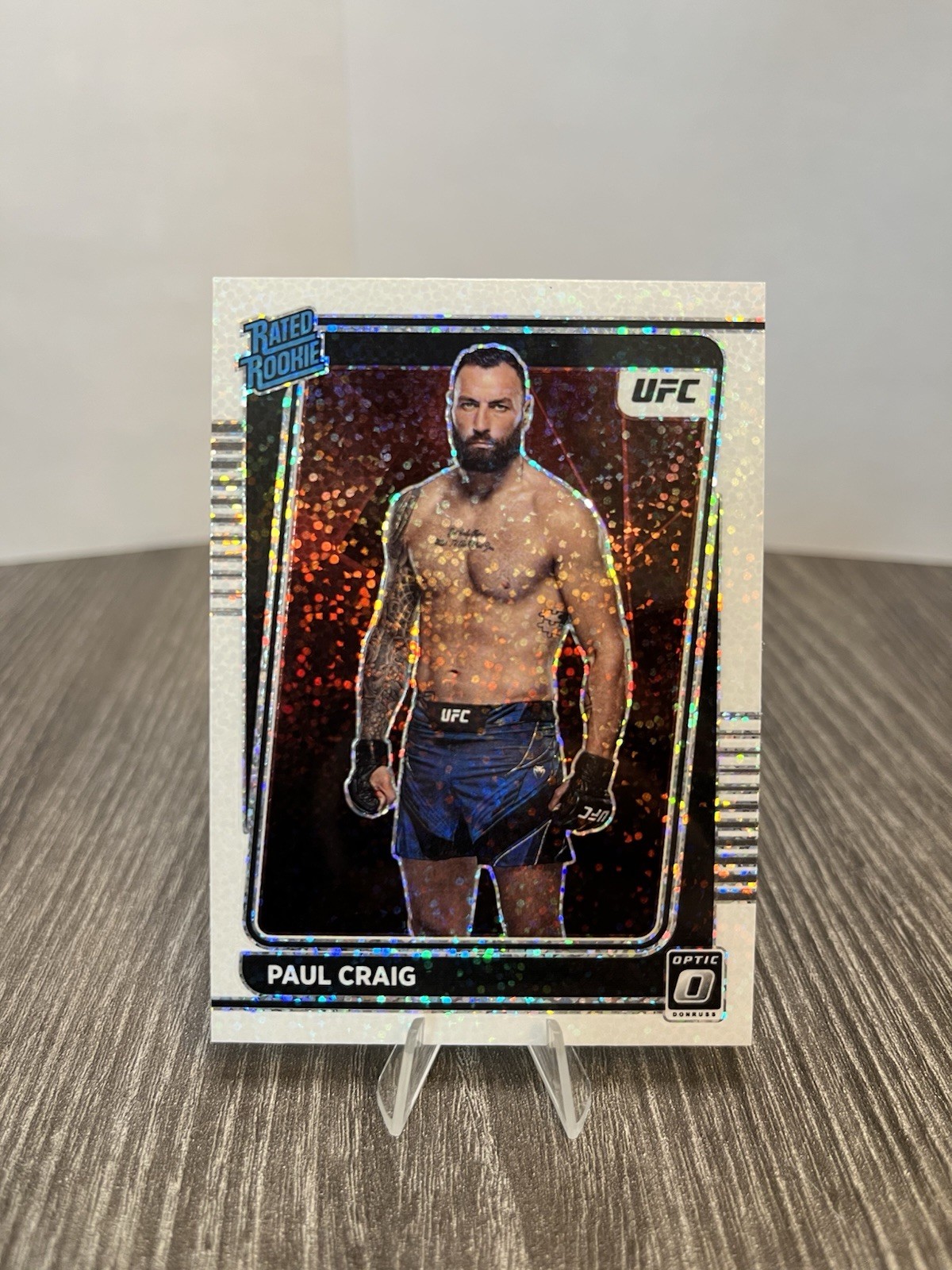 2022 Panini Donruss Optic UFC #117 Paul Craig White Sparkle Rated Rookie SSP