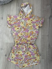 Girl  s flower shirt shorts set girls size 10