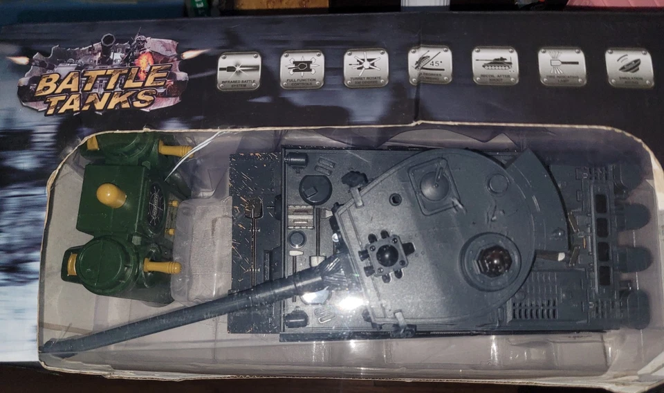 ZEGAN RC BATTLE TANKS INTERACTIVE IR BATTLE 1:28 Tiger Tank - Image 2 of 3