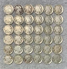 Old U.S. coins lot of 36 Buffalo Nickels mix From 1913 P type 1 - 1937 D - P/D/S