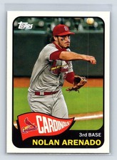 Nolan Arenado 2021 Topps #T65-21 1965 Topps Redux St. Louis Cardinals 3-15