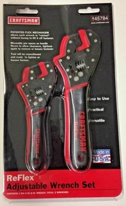 Craftsman 45784 2 Ensemble de clé réglable en fonction du réflex de pièce 6" & 8" USA