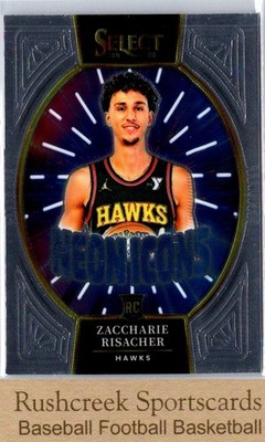 ニュー トレカ 2024-25 Panini Select #25 Zaccharie Risacher RC Rookie Neon Icons