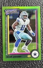 🔥MICAH PARSONS 2022 TT CHROME PREMIUM EDITION GREEN REFRACTOR #d /20!🔥COWBOYS!