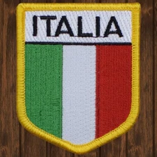 Italy Embroidered Patch — Iron On
