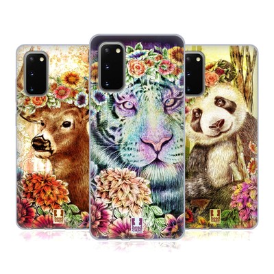 HEAD CASE DESIGNS FLORAL ANIMALS SOFT GEL CASE FOR SAMSUNG PHONES 1