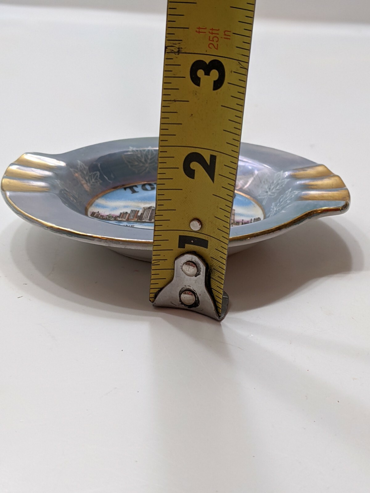 Vtg Ashtray Toronto Canada City Skyline Hall Tower Made in Japan