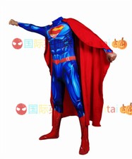 Adult/Kids Superman Cosplay Costume Jumpsuit Justice League Halloween Gifts
