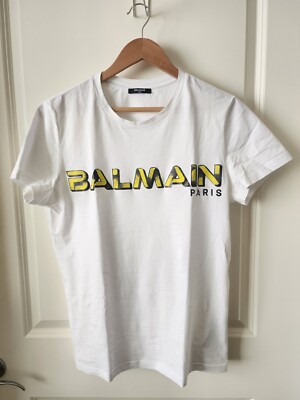 Balmain Logo Print T-Shirt Men's