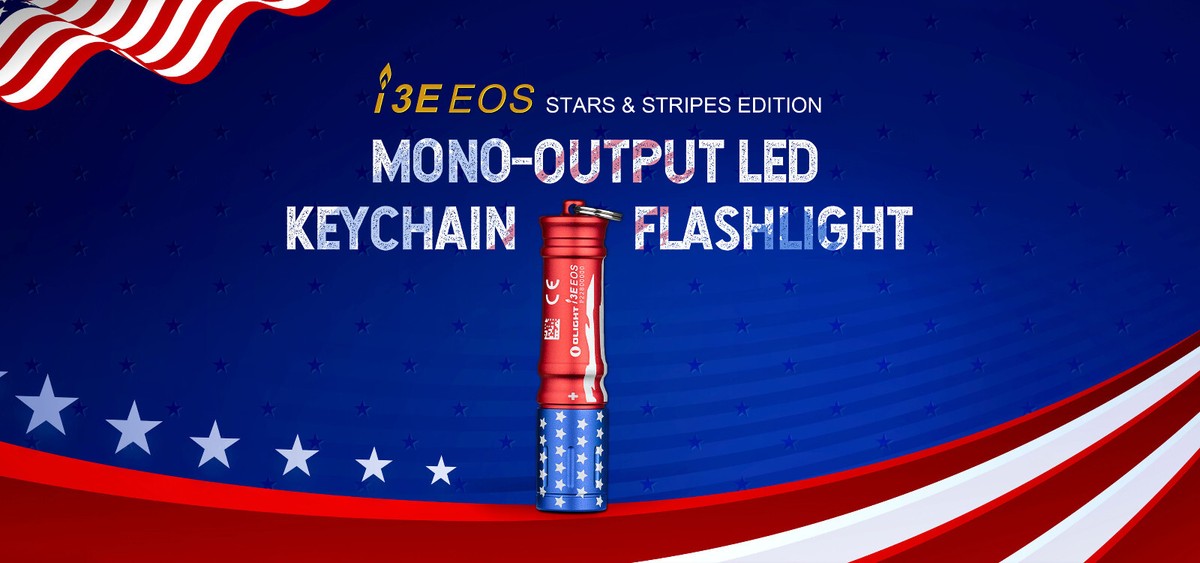OLIGHT (オーライト) i3T EOS Stars & Stripes Olight i3T - Stars & Stripes Edition - DLT Trading