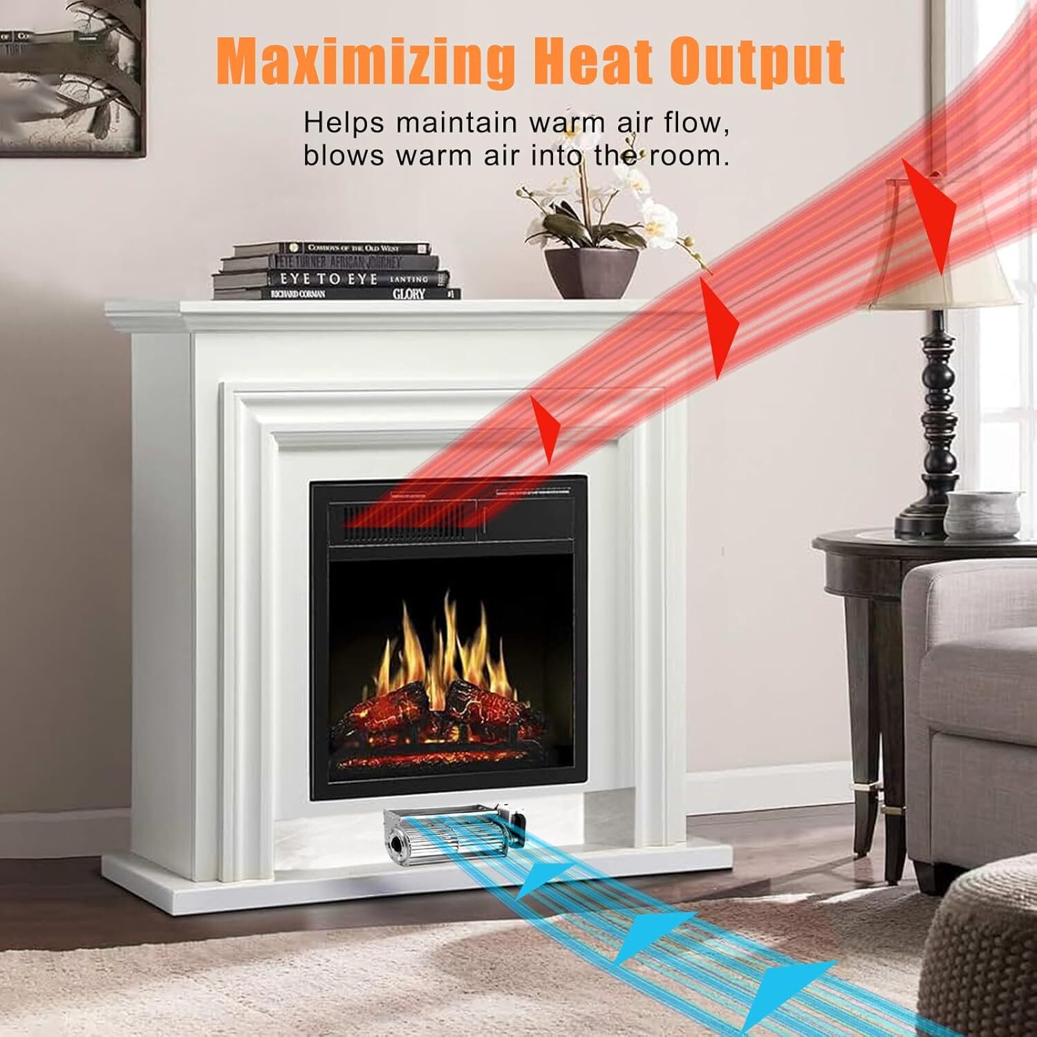 ZCB100 Blower Fireplace Fan for Pleasant Hearth Vent Free Fireplace Inserts New