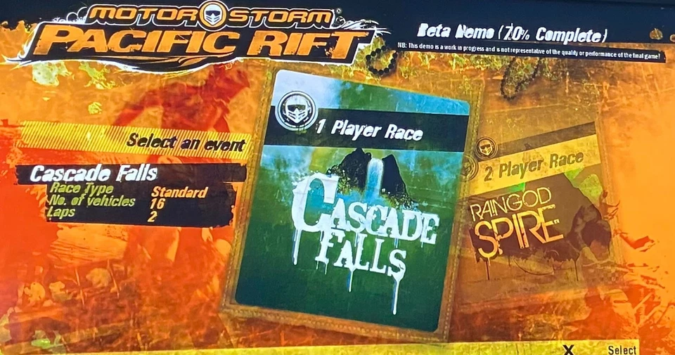 MotorStorm Pacific Rift E3 Demo Version - Sony PlayStation 3 PS3 - July 2008 - Image 4 of 4