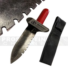 LESCHE 12" STANDARD LEFT SERRATED METAL DETECTING DIG TROWEL SHOVEL + SHEATH