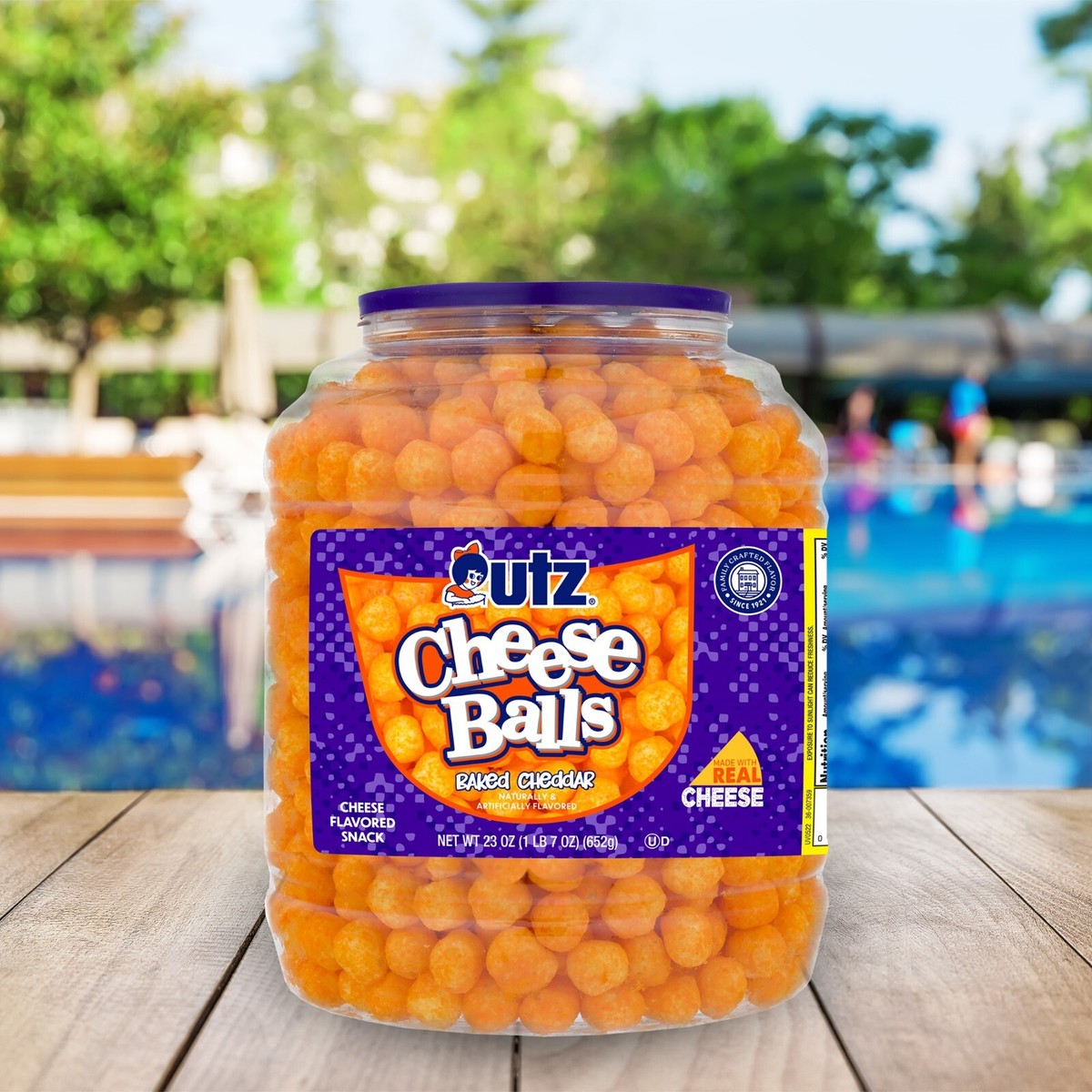 Buy Utz Cheese Balls, 23 oz Barrel