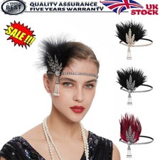 1920s  Headband Vintage Bridal Great Gatsby Flapper Party Headpiece Accessories.
